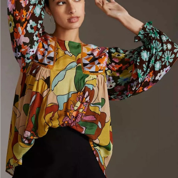 Anthropologie BI-nk Miranda Peasant
Blouse COLOR- Multi - Picture 6 of 7